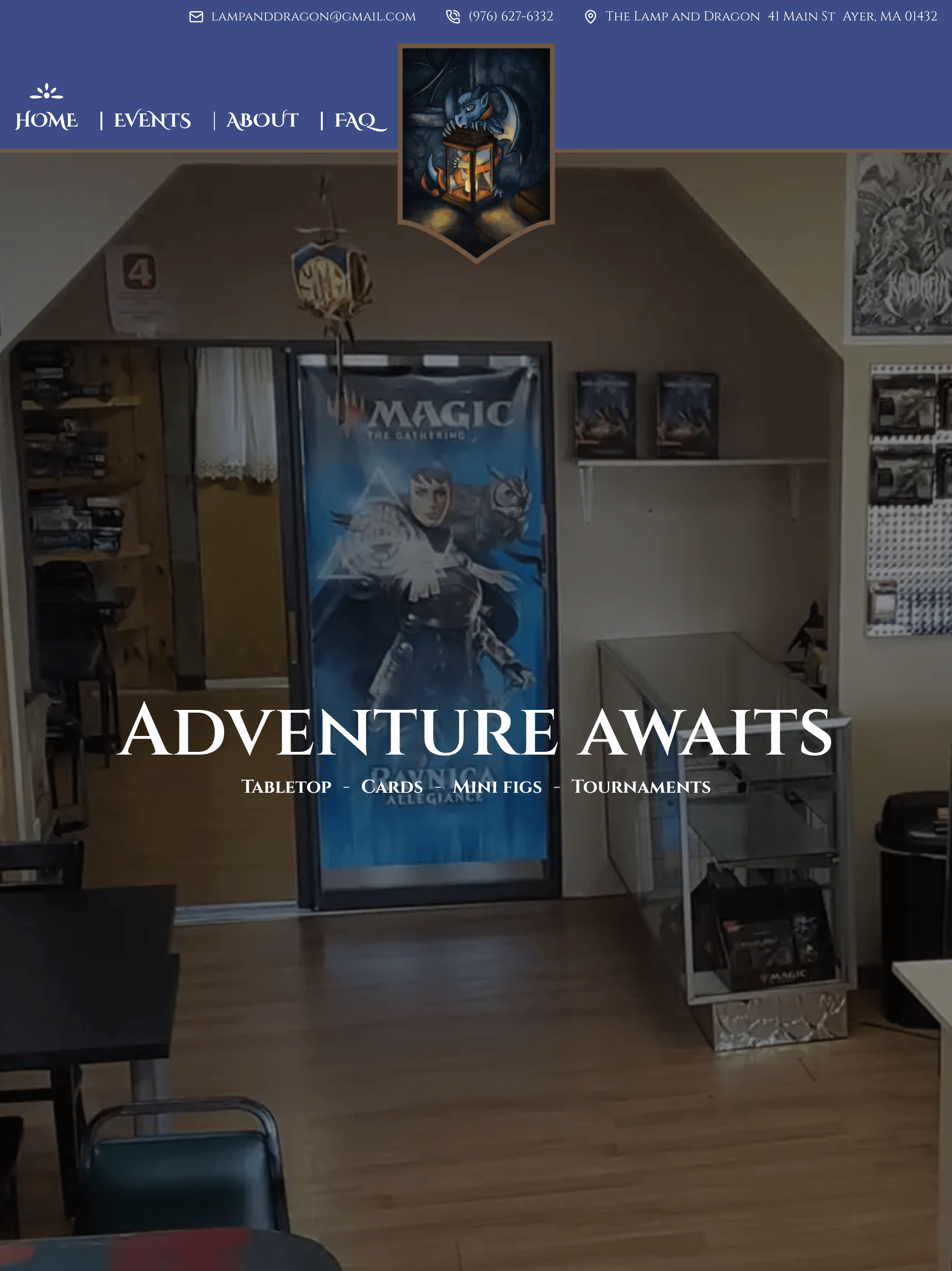 Picture of the Lamp and Dragon website